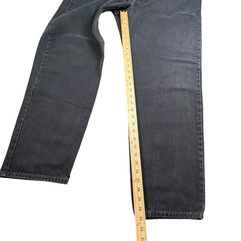 Vintage Levis 40X31 Faded Black 550 Relaxed Fit Straight Leg Jeans 1998